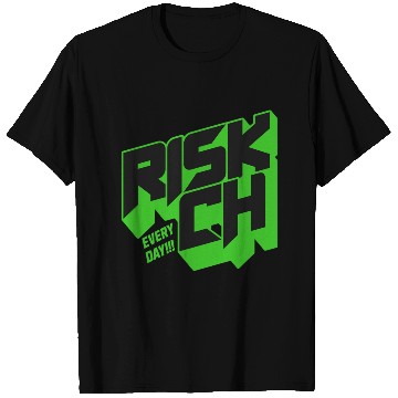 Discover Vibrant RISK IT ALL Graphic T Shirts