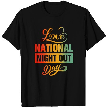 Discover I Love National Night Out Day T Shirts
