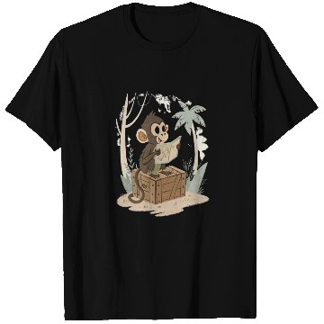 Discover Adventurous Monkey Explorer Design T Shirts