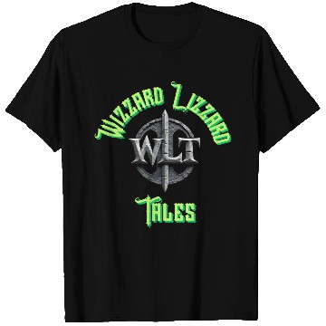 Discover Wizard Emblem with Sword and Magic Circle T Shirts