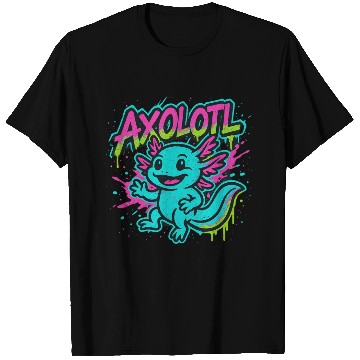 Discover Street Art Style Axolotl T Shirts
