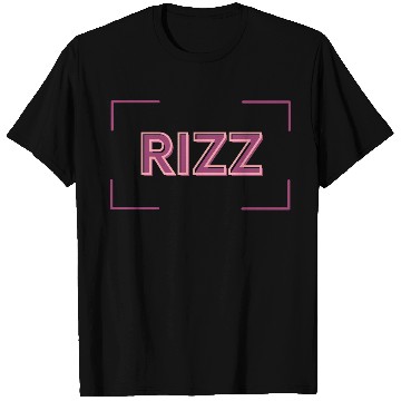 Discover Neon RIZZ Retro Typography Design T Shirts