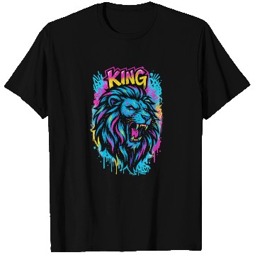 Discover Street Art Lion T Shirts