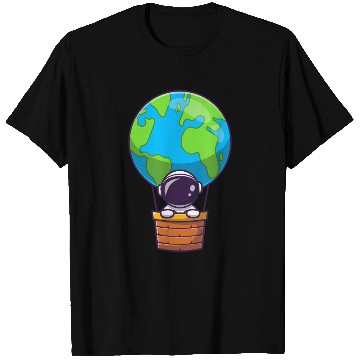Discover Earth Balloon Illustration T Shirts