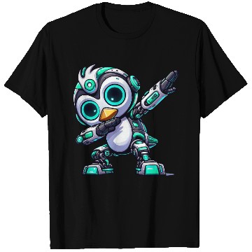 Discover Cool penguin robot cyborg mech astronaut dab T Shirts