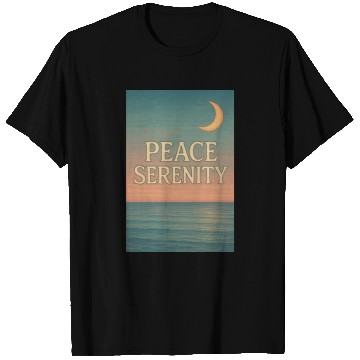 Discover Peace Serenity Vintage Ocean Aesthetic Art T Shirts