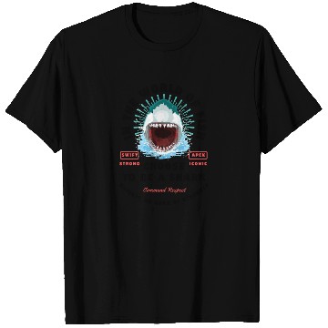 Discover Be Fierce Shark Design Command Respect Apparel T Shirts