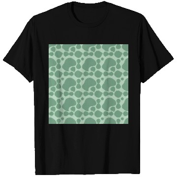 Discover Abstract Leaf Pattern in Mint Green T Shirts