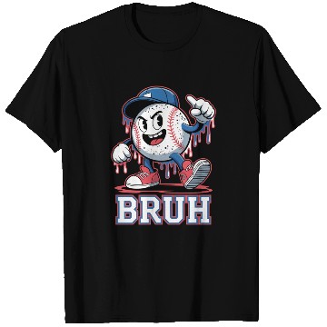 Discover Dripping Baseball Bruh T Shirts