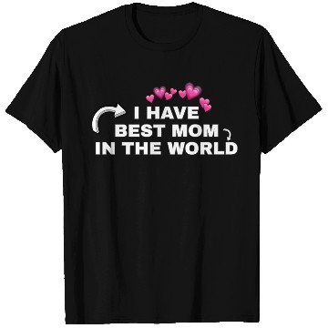 Discover Best Mom Ever with Heart Icons T Shirts