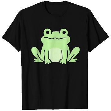 Discover Lime Green Cartoon Frog Design T Shirts