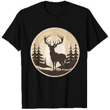 Discover Majestic Deer in the Wilderness T Shirts