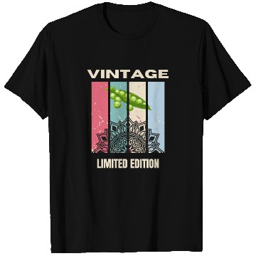 Discover Vintage Lotus and Pea Art Design T Shirts