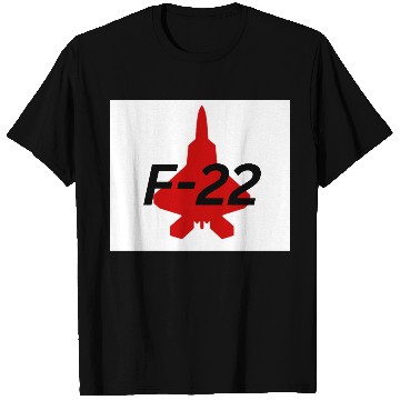 Discover F-22 Stealth Fighter Silhouette Design T Shirts
