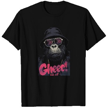 Discover Hip Gorilla with Sunglasses and Hat T Shirts