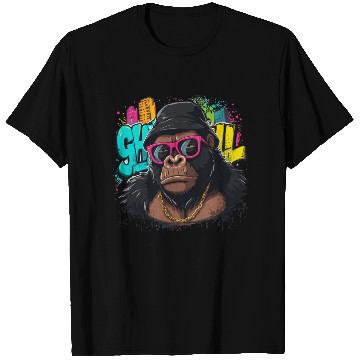 Discover Urban Gorilla Graffiti Cool Style T Shirts