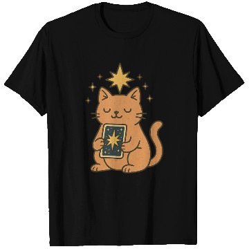 Discover Celestial Cat Tarot Design T Shirts