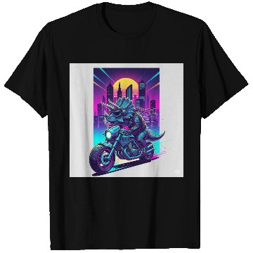 Discover Futuristic Rhinoceros Cyber Ride T Shirts