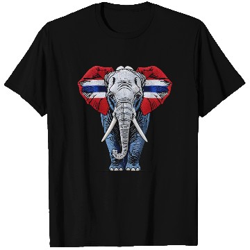 Discover Thailand Elephant Red White Blue National Flag Cul T Shirts