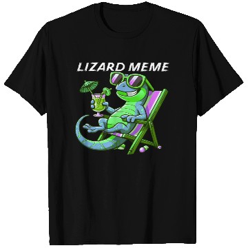 Discover Lizard Meme Lounge Scene T Shirts