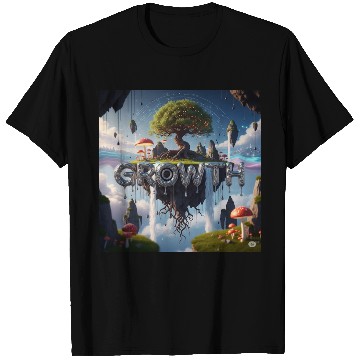Discover Floating Island Growth Illustration T Shirts