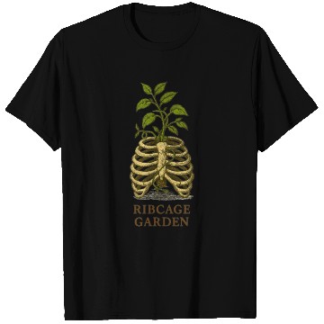Discover Ribcage Garden Nature Illustration T Shirts
