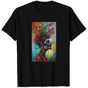 Discover Vibrant Nature-Inspired Human Portrait T Shirts