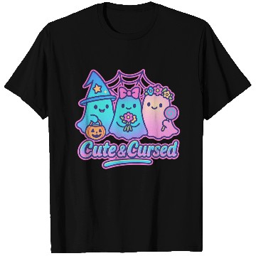 Discover Whimsical Halloween Ghost Trio T Shirts