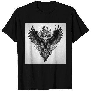 Discover Dark Mythical Eagle Tattoo Design T Shirts