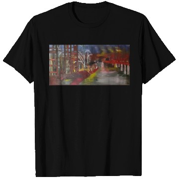 Discover Impressionist Night Forest Path T Shirts