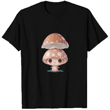 Discover Cute Mushroom Character Illustration T Shirts