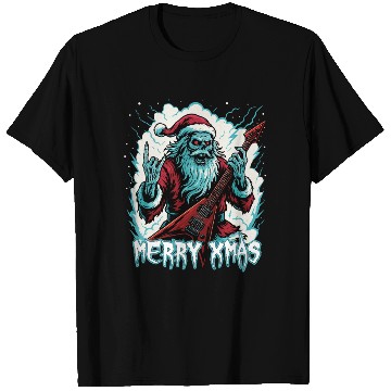 Discover Heavy Metal Santa Guitar Christmas T Shirts