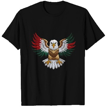 Discover Majestic Bald Eagle with National Colors T Shirts