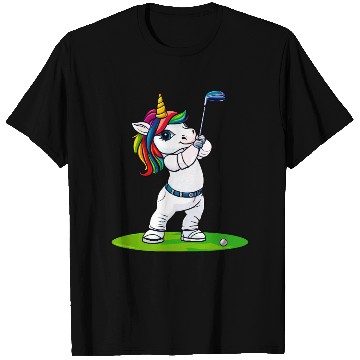 Discover Unicorn golfer T Shirts