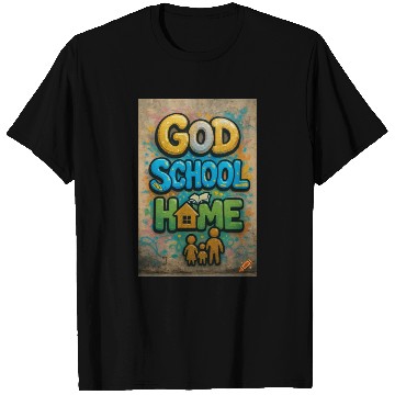 Discover Vibrant Graffiti Style God School Home Design T Shirts