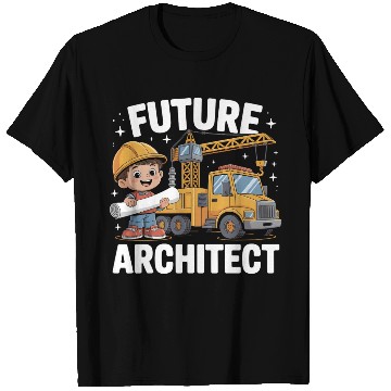 Discover Future Architect Construction Design T Shirts