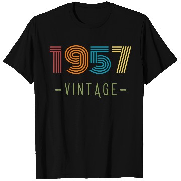 Discover VINTAGE 1957 NEON RETRO DESIGN T Shirts