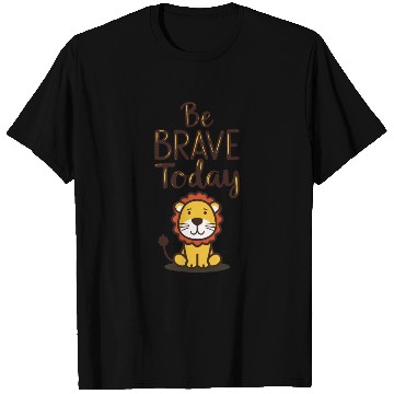 Discover Bold Lion with Inspirational Message T Shirts