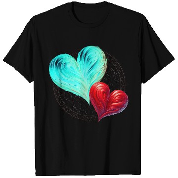 Discover Twin Hearts Mandala – Love in Balance T Shirts