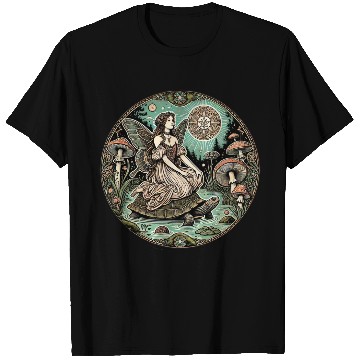 Discover Enchanted Forest Fairy on Turtle T Shirts