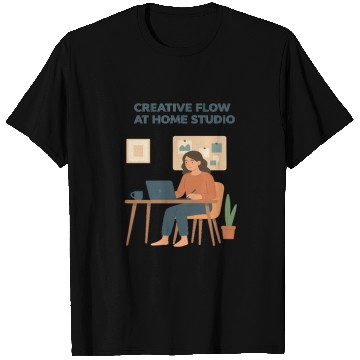 Discover Creative Flow Home Studio Illustration T Shirts