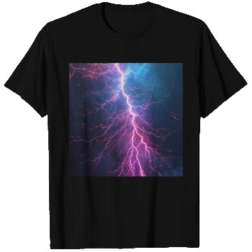 Discover Electric Lightning Storm T Shirts