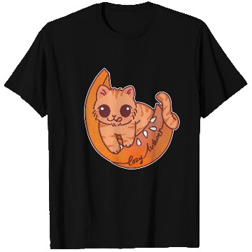 Discover Cozy Autumn Cat on Pumpkin Moon T Shirts