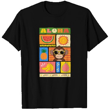 Discover Cute Hawaiian Monkey Summer T Shirts