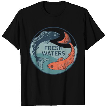 Discover Fresh Waters Koi Fish Artwork T Shirts
