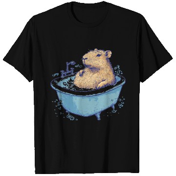 Discover Capybara is Enjoying Its Bathtub T Shirts
