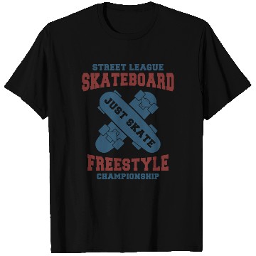 Discover Skateboard Freestyle Championship Design T Shirts