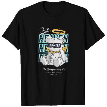 Discover Angel Bear with Sunglasses and Halo T Shirts