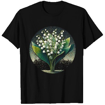 Discover Mystical Lily of the Valley Illustration T Shirts