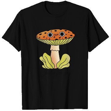 Discover Whimsical Mushroom Cartoon Illustration T Shirts